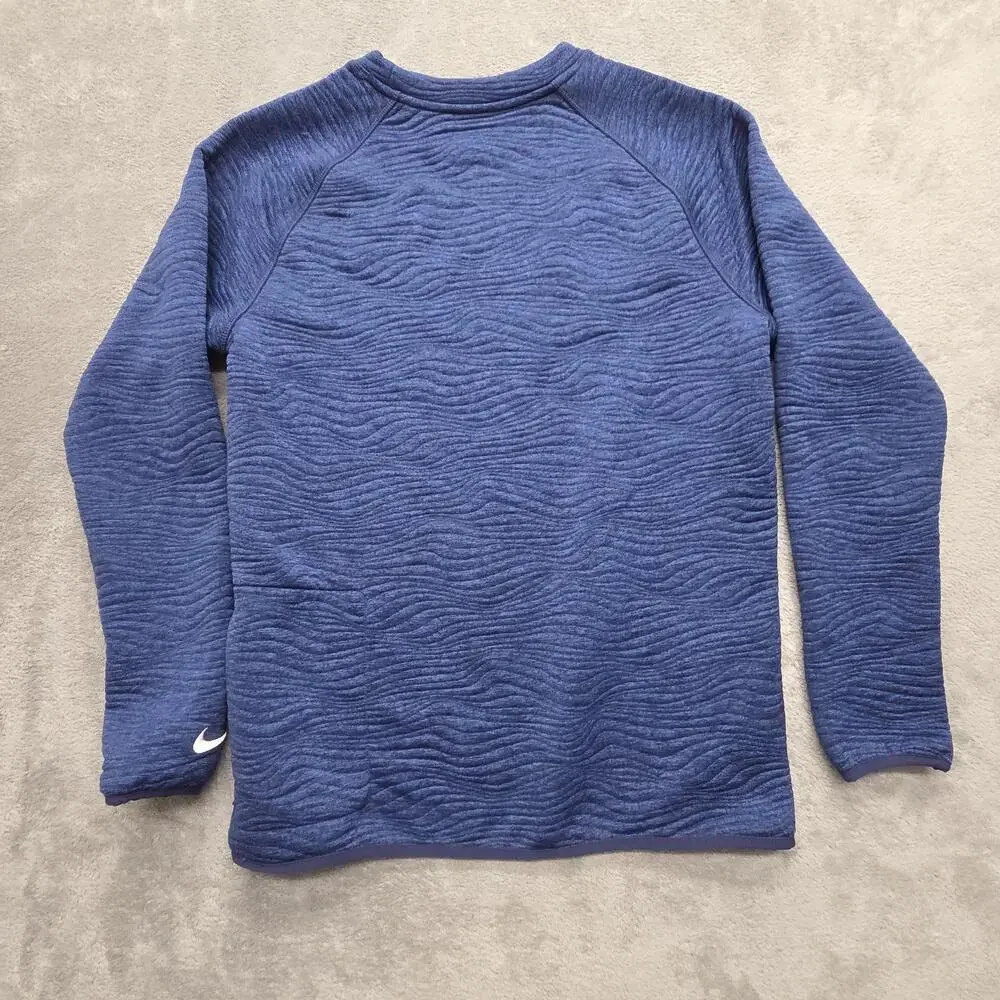 Nike Tour Men's Dri-FIT Golf Crew M Blue Pullover Moisture Wicking Sweatshirt